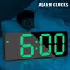 Alarm Clock Led Display Digital Mirror Alarm Clock Battery Plug-in