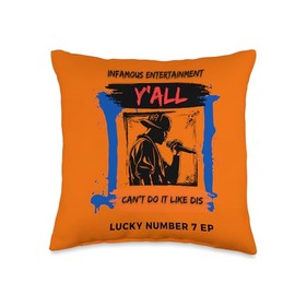 Infamous C-4 Y'all Can't Do It Like Dis Throw Pillow, 16x16, Multicolor