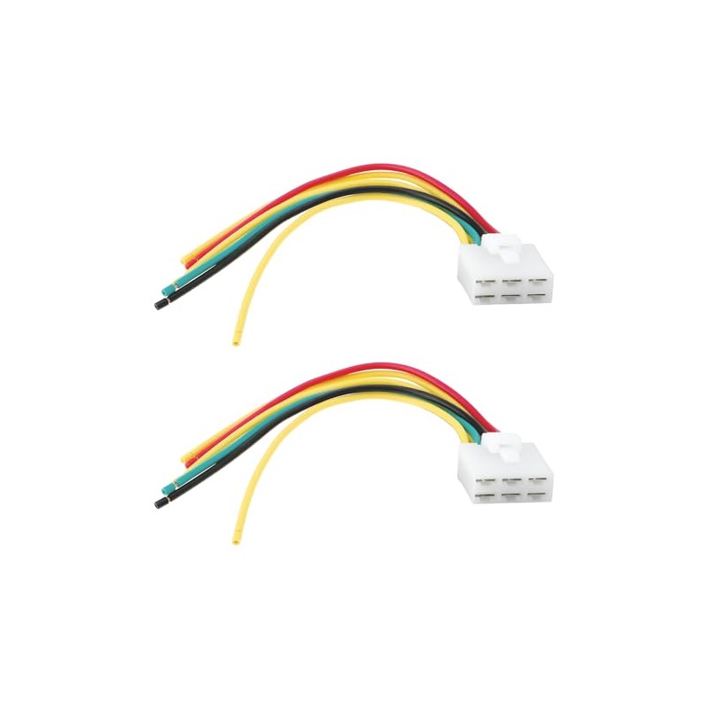 2 x 6 Pin Motorcycle Regulator Connector M551 - A075
