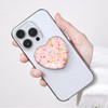 Luhoit - Cell Phone Expanding Phone Grip Heart Shape Glass