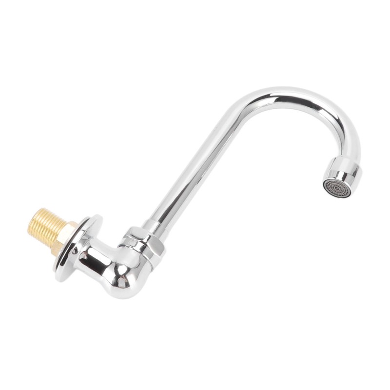 Foot Pedal Faucet Stainless Steel G1/2 Thread Wall Mounted Knee