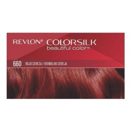 Revlon 3 PACK - REVLON COLORSILK 660  TINTE PARA CABELLO COLOR ROJO CEREZA