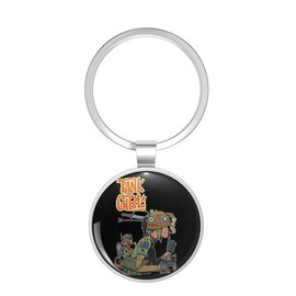 BKR Graphics Anime Military Metal Double Sided Key Chain Keychain