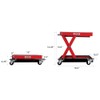 Extreme Max 5001.5059 Wide Motorcycle Scissor Jack with Dolly -