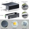 Solar Fence Lights Outdoor - 3000/4000/6000K 3 Mode, IP65 Waterproof