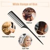 VOCOSTE Wide Tooth Slat Tail Comb Plastic Long Tail Comb