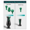 Cemetery Vase Rubber Inserts, Silicone Secure Flowers Holder for Headstone
