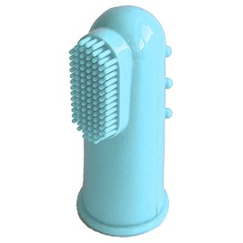 Baby Finger Toothbrushes Teething Brush Toddler Clean Teeth Soft Bristles Dental Oral Hygiene Case (Baby Blue)