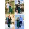 Dokuritu Cocktail Dress Green Dresses for Women Beach Crochet Lace