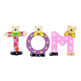 Playshoes Children's Wooden Letters Name Set Tom - Assorted