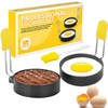 2 Pack Stainless Steel Egg Rings, Round Non Stick Griddle