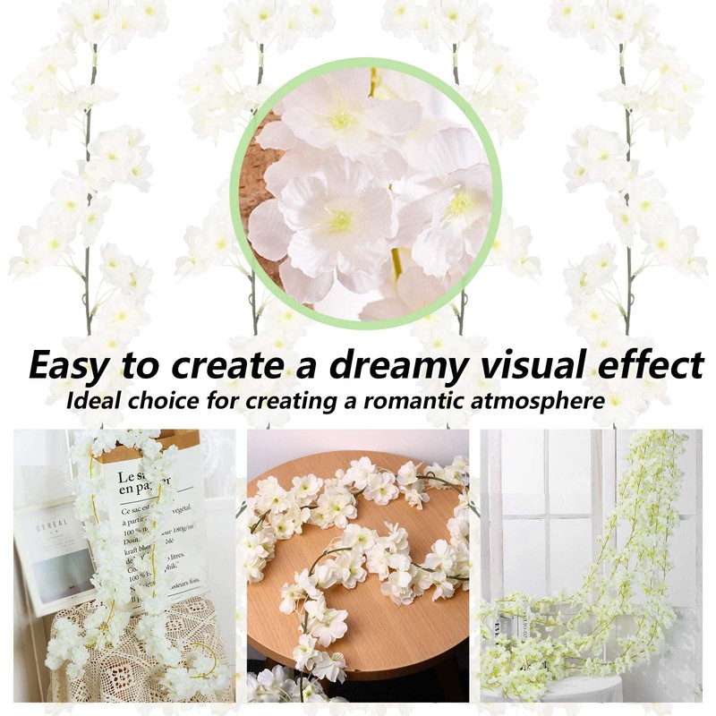 Treabear Artificial Flowers 180 cm Artificial Flowers Cherry Blossoms Decoration