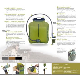 Source Tactical ILPS 3L Low Profile Widepac Bladder - for Integration with Ballistic Vest - High-Flow Storm Drinking Valve - Leakproof Widepac Closure - Including UTA Rapid Refill Adaptor - 100oz