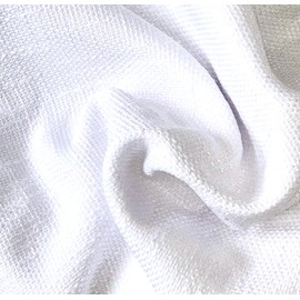 Ikiriska Extra Long Luxury Solid Linen Curtain Custom Made 12 13 14 15 16 17 18 20 24 ft Off White Beige Gray Dark Blue 2 Story Drapes (White, 50W*216L Inches)