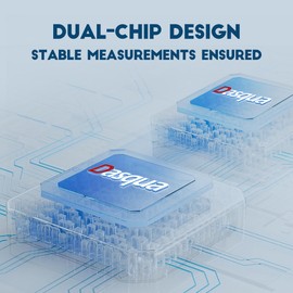 Dasqua Precision Professional 1-2"/25-50mm 0.00005"/0.001 mm Resolution Digital Outside Micrometer with Carbide Tip 1-2" Measuring Tool Metric/inch Conversion