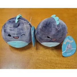 Squishmallows 2 Pack: Squishmallows 5" Chuey Dinosaur Prehistoric Grey Winking Plush E9F