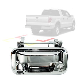 Anina Tailgate Handle Backup Camera for 2004-2014 Ford F150 Super Duty F250 F350 F450 F550, 2007-2010 Explorer Sport Trac Tailgaters Rear View Reverse Camera Tailgate Door Handle Replacement Chrome