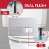SPARES2GO Luxury Concealed Toilet Cistern Flush Plate Kit for Wall