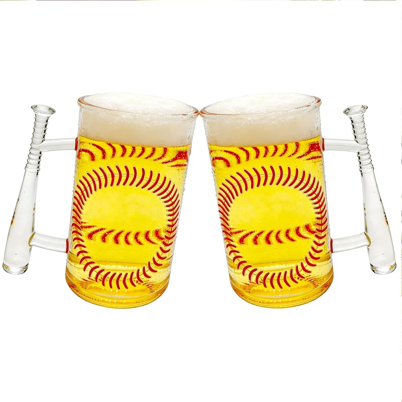 17oz Acrylic Mug with Handle,Baseball Gifts for Men, Beer Cup