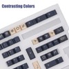 Mechanical Keyboard Keycap 128 Key PBT Keycap Set Contrasting Colors
