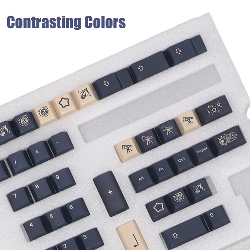 Mechanical Keyboard Keycap 128 Key PBT Keycap Set Contrasting Colors