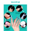 Deciniee Nail Tips, Pack of 240 Full Coverage Square Straight