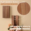 KYIAANY Foldable Wall Hooks 2Pack: Rustic Wooden Coat Hooks Mounted