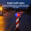 QXMH Solar Strobe Warning Light,High Bright Outdoor LED Flashing Light