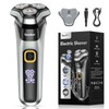Electric Razor for Men, Rechargeable Electric Shaver with Pop-up Trimmer