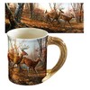 Wild Wings Sculpted Mugs - Autumn Run Antler Handle 16oz.