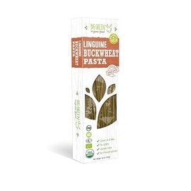 Big Green Organic Food- Organic Buckwheat Linguine, Gluten-Free, Single Ingredient, Pure Buckwheat, Non-GMO, Vegan, Wheat and Rice Alternative, 8.8oz (6 Pack)
