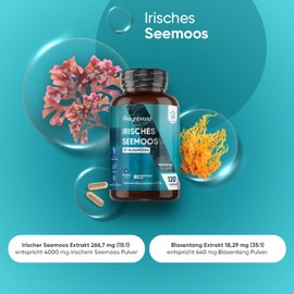 WeightWorld Irish Sea Moss 4640 mg per Serving - 120 Vegan Capsules