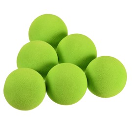 M METERXITY 10 Pack Golf Foam Balls - EVA Sponge Limited Flight Training Balls, Light & Soft, Apply to Indoor Training/Hitting Mat (42mm, Green)
