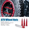 JiiinMiiin M10x1.25 Long Steel Spike Lug Nuts, Thread Pitch 10x1.25,