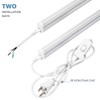 EPESTOEC 6 Pack LED T5 Integrated Single Fixture, 4FT, 2200lm,