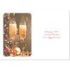 doodlecards Daughter and Son in Law Christmas Card Champagne Medium