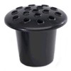 PACK OF 2 Black Memorial Grave Vase with Lids |