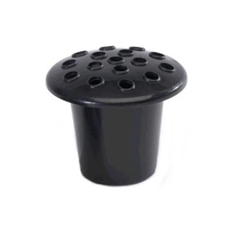 PACK OF 2 Black Memorial Grave Vase with Lids |