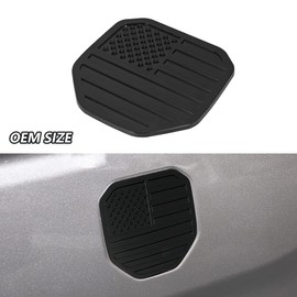 Zhizhong Rear Tailgate Emblem, American Flag Badge Compatible with 2019 2020 2021 2022 2023 2024 Dodge RAM 1500 2500 3500 (Black)