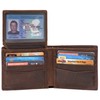 POKOFO RFID Blocking Genuine Leather Bifold Wallet for Men with