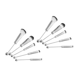 BIUDECO 2-pack Makeup Brush Set for Women Eye Shadow Blush Powder Brush Set Metal Handle