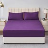 Aisbo King Size Fitted Sheet Purple - Extra Deep Pocket