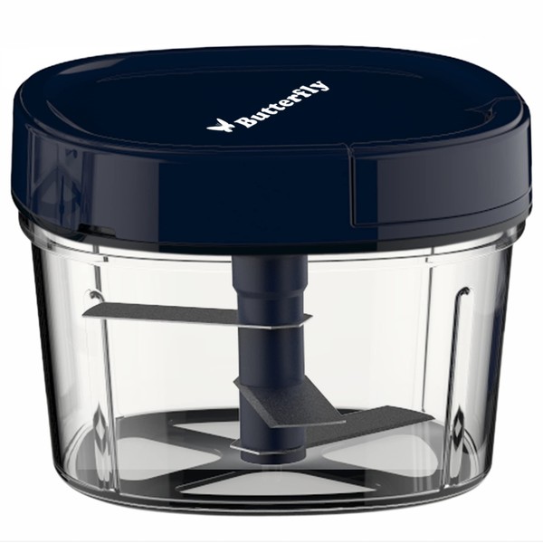 Butterfly 2.5 Cups Premium Plastic Manual Food Chopper, Hand Pull