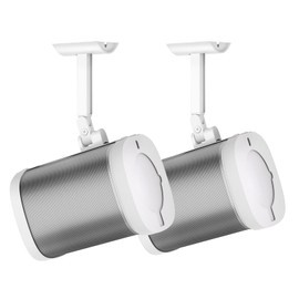 notiela Speaker Wall Mount and Ceiling Mount for Sonos One, One SL, Play 1 - Swivel & Tilt Adjustable Brackets for Sonos One, One SL, Play:1 Speaker Mounts, 2 Pack, White