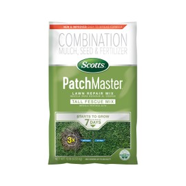 Scotts PatchMaster Lawn Repair Mix Tall Fescue Mix, Combination Grass Seed, Fertilizer, and Mulch, 10 lbs.