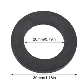 Hilitand 12pcs Washer Ring Shower Rubber Flat Rubber Washers O-Ring Washer Seals Gasket Faucet Water Pipe Replacement 1/2 inch, 3/4 inch, 1 inch (1inch)
