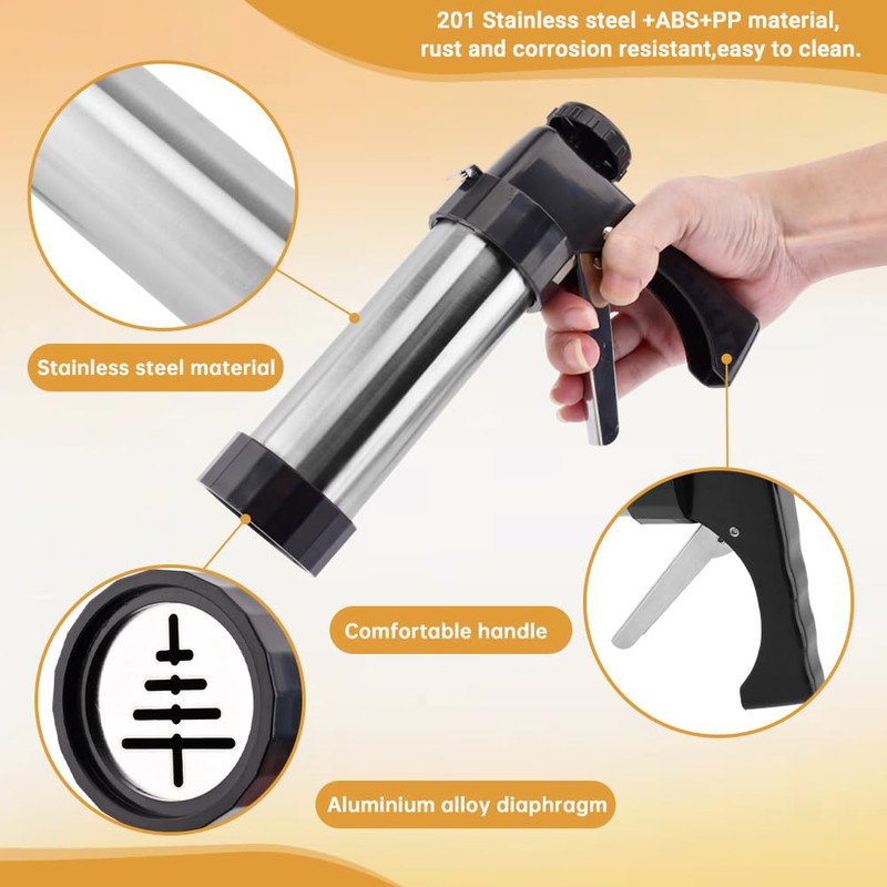 Professional Churro Maker Machine with 16 Discs & 8 Nozzles,