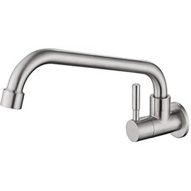 bath&bath stainless steel single faucet single lever wall mounted faucet horizontal faucet kitchen hand wash bathroom faucet no corrosion b272 B type