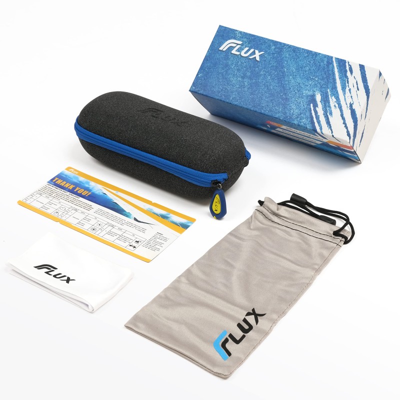 Flux Dynamic Polarized Sunglasses for Men and Women UV400 Protection,Anti-Slip,Lightweight
