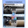 Unbranded 9 Inch Carplay For Toyota Corolla 2003-2008 Android 12